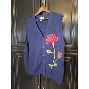 Vintage Maggie Barns 3XL Floral Cardigan, Button Up,granny Core,spring